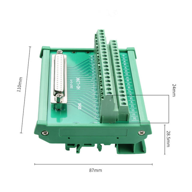 DB37 37 Pin D-SUB DR-37 Male/Female Signals Terminal PCB