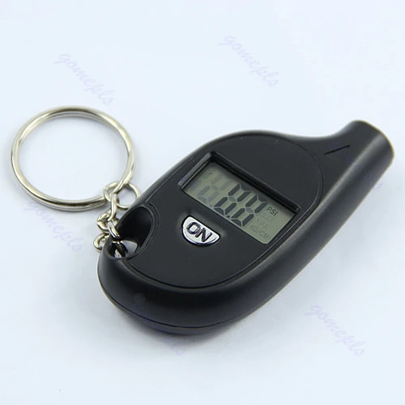 with cell lithium battery Hnourishy 1pc Mini Portable Keychain LCD Digital Car Tire Tyre Air Pressure Gauge Auto Motorcycle Test Tool 