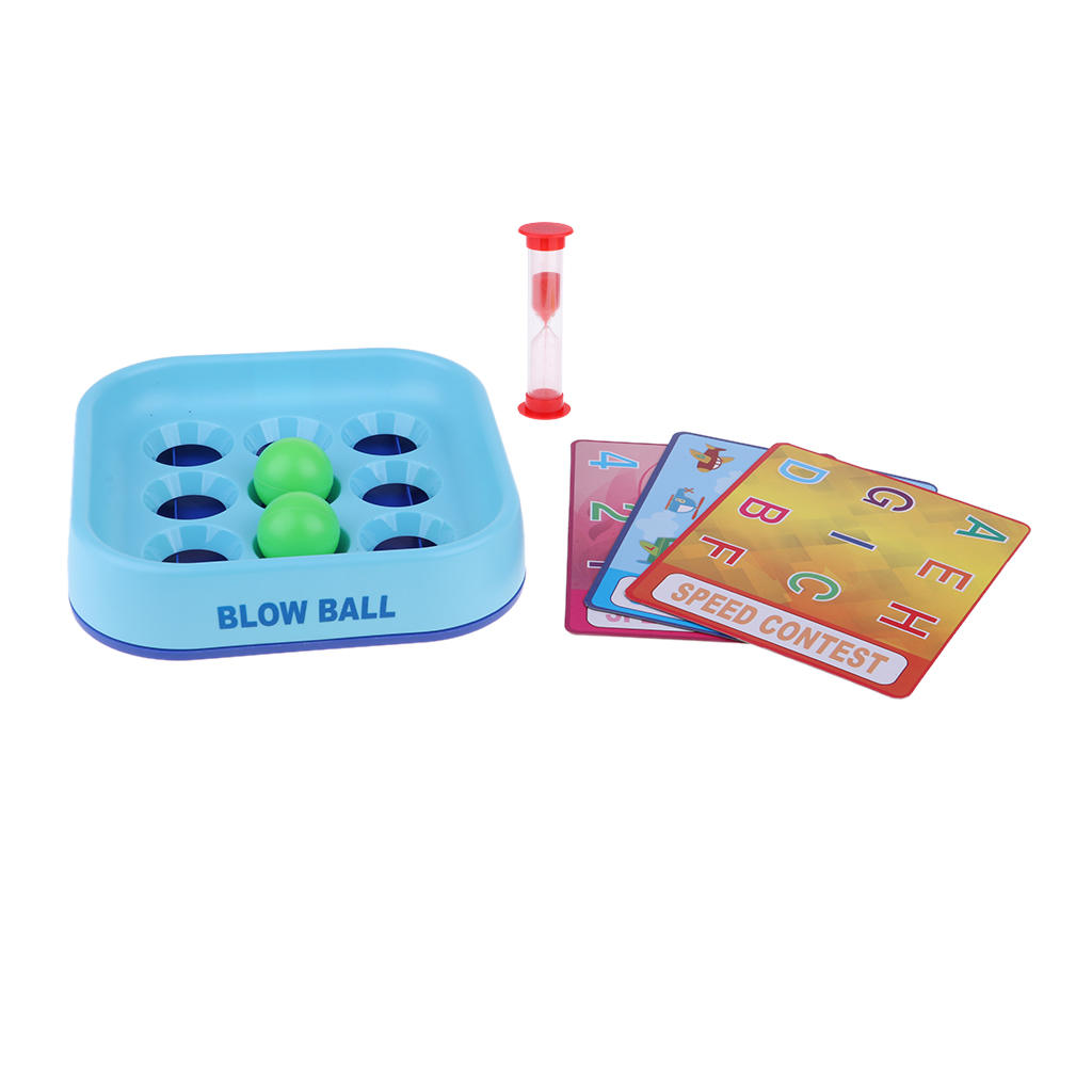 Parent-Child Interactive Blow Ball Toy Desktop Board Game Speed Contest