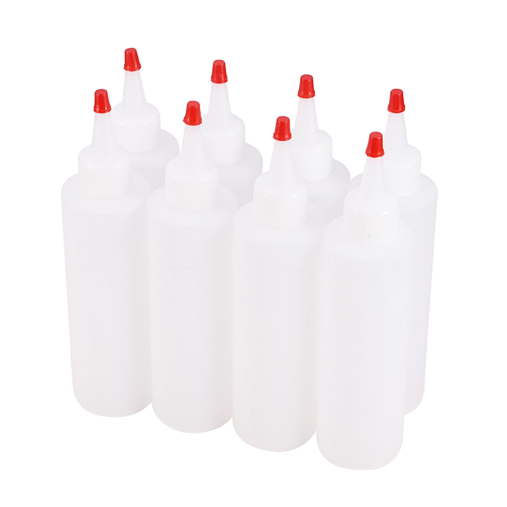 Set of 8 Empty Plastic  Bottle Smoke Oil Bottle Liquid Pressing
