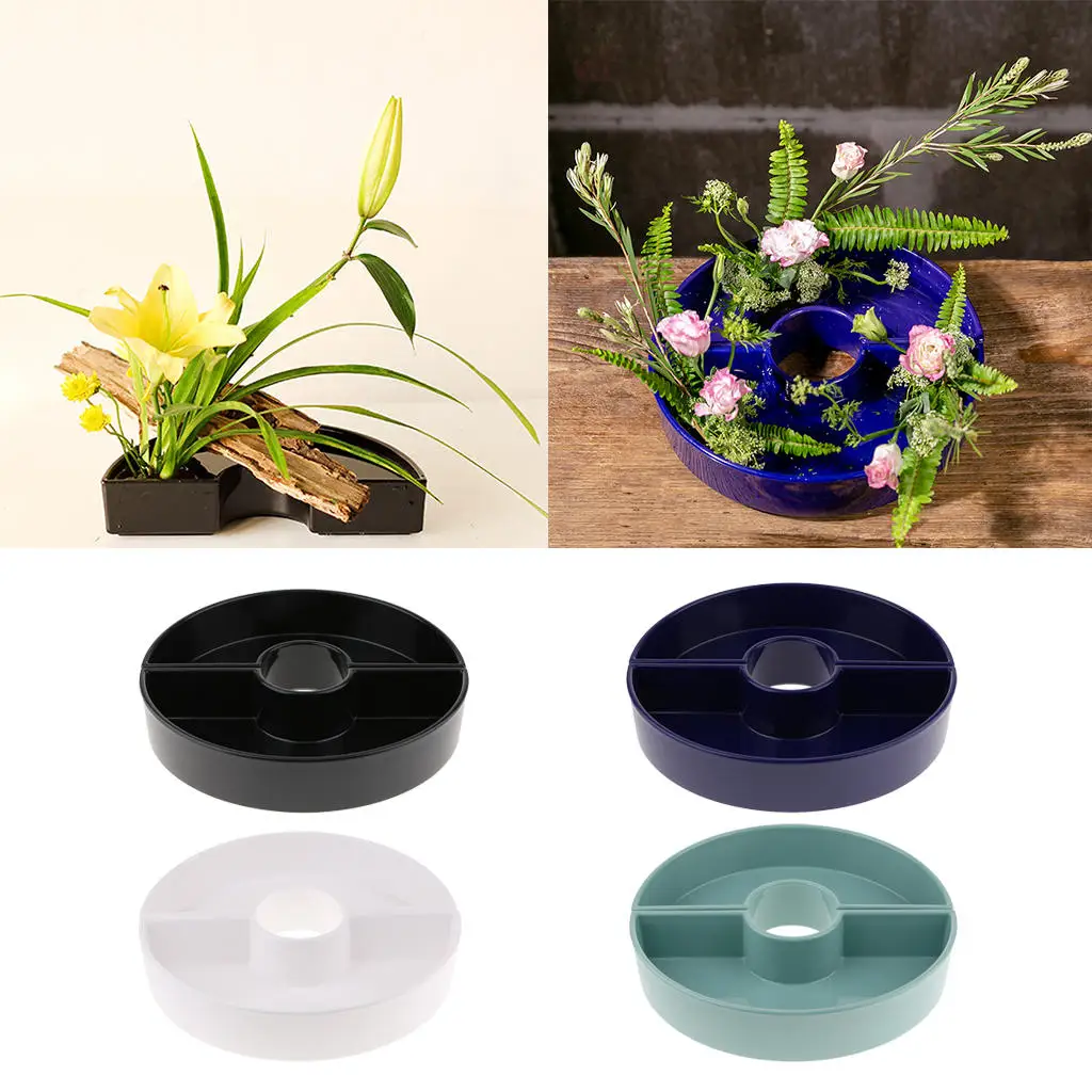 1 Pair Half Moon Lunate Japanese Ikebana Suiban Vase Pot Bonsai Flower Tray