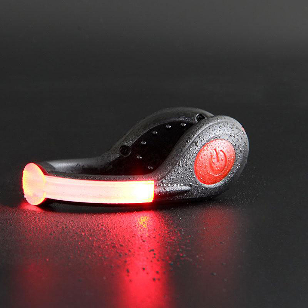 1 Pair High Visibility Super Bright Safety LED Shoe Light Clip - Fits Most