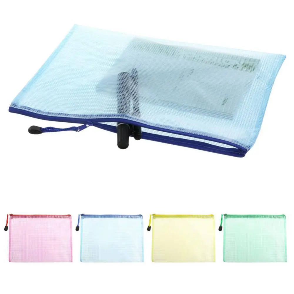 Document Bag A4 Zipper File Pocket Organizer Storage Office School Waterproof AU 