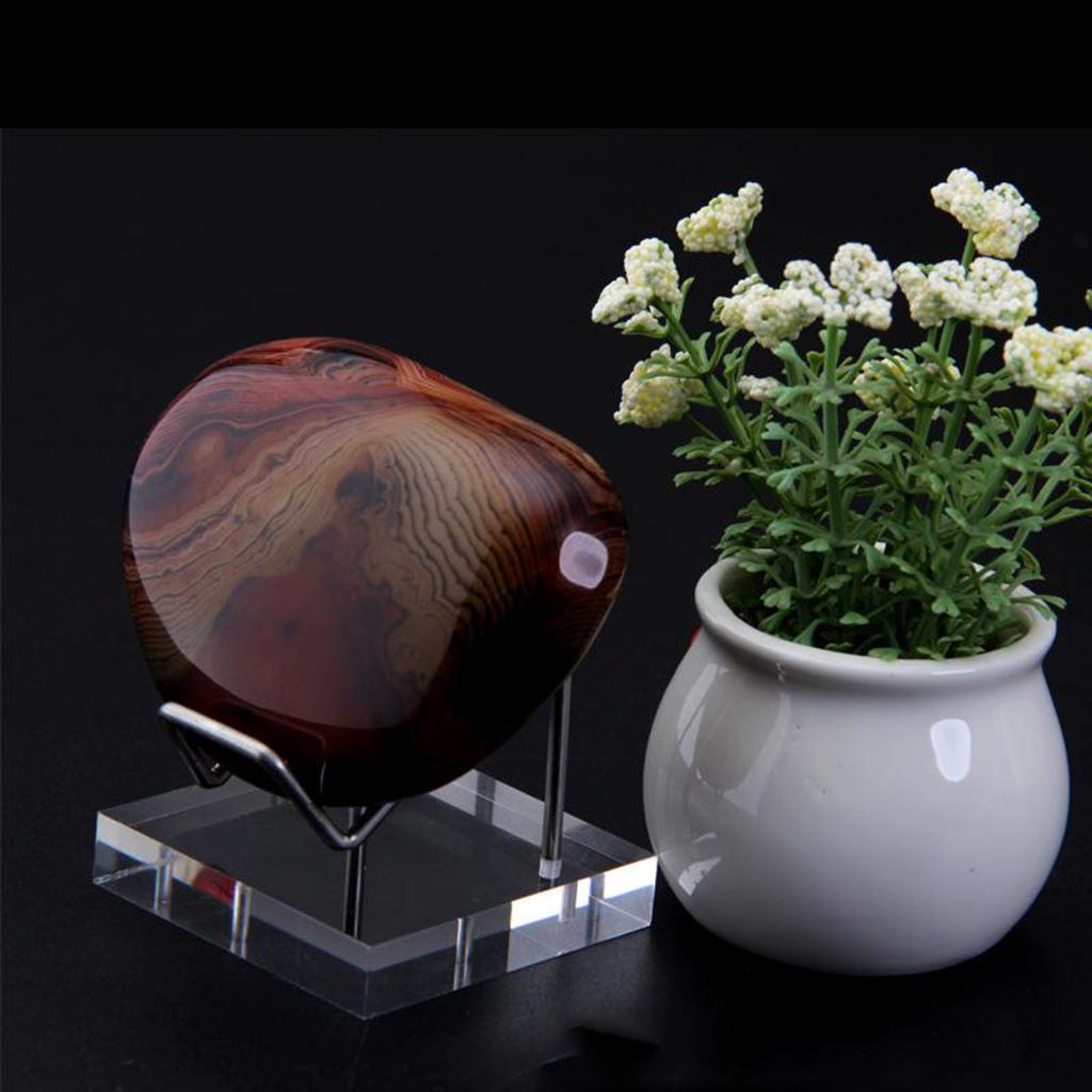 Stainless Steel Mineral Display Holder Stand Shelf Rack for Crystal Ball,