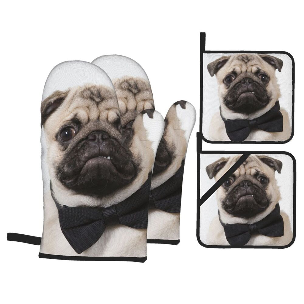 pug oven mitts