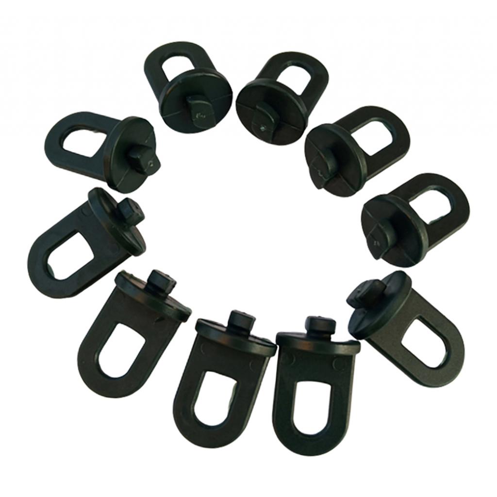 10-pack Plastic Greenhouse Hanging Hooks Plant Flower Hangers Garden Tool