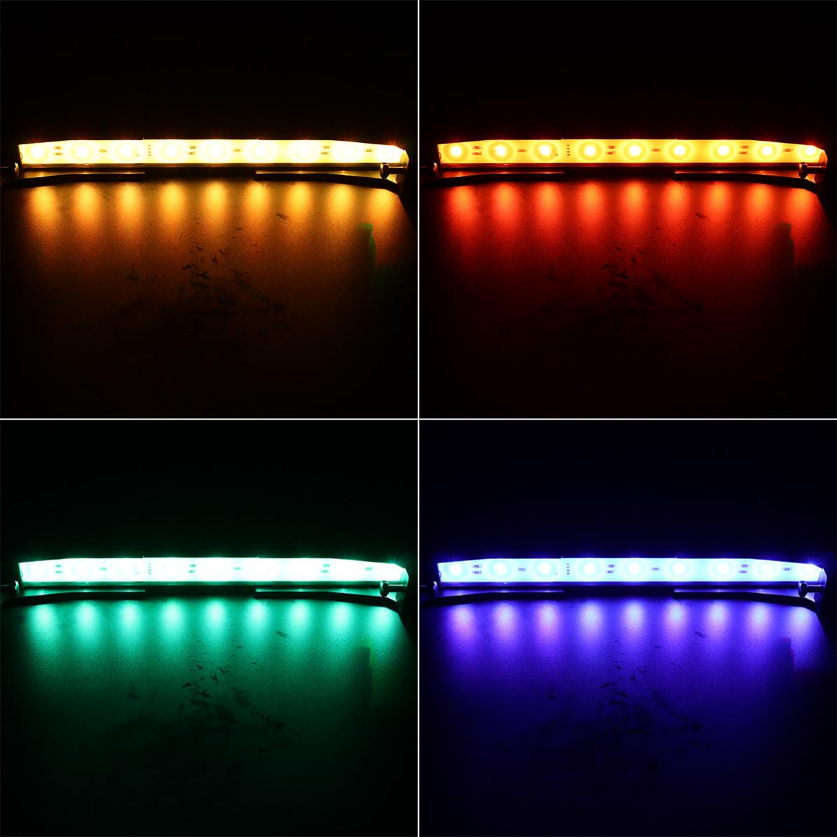 Conduziu a Lâmpada Extensível do Tanque de Peixes do Suporte Impermeável com Controle Remoto para a Luz Aérea do Aquário 22-72cm 12 Cheap Luzes subaquáticas