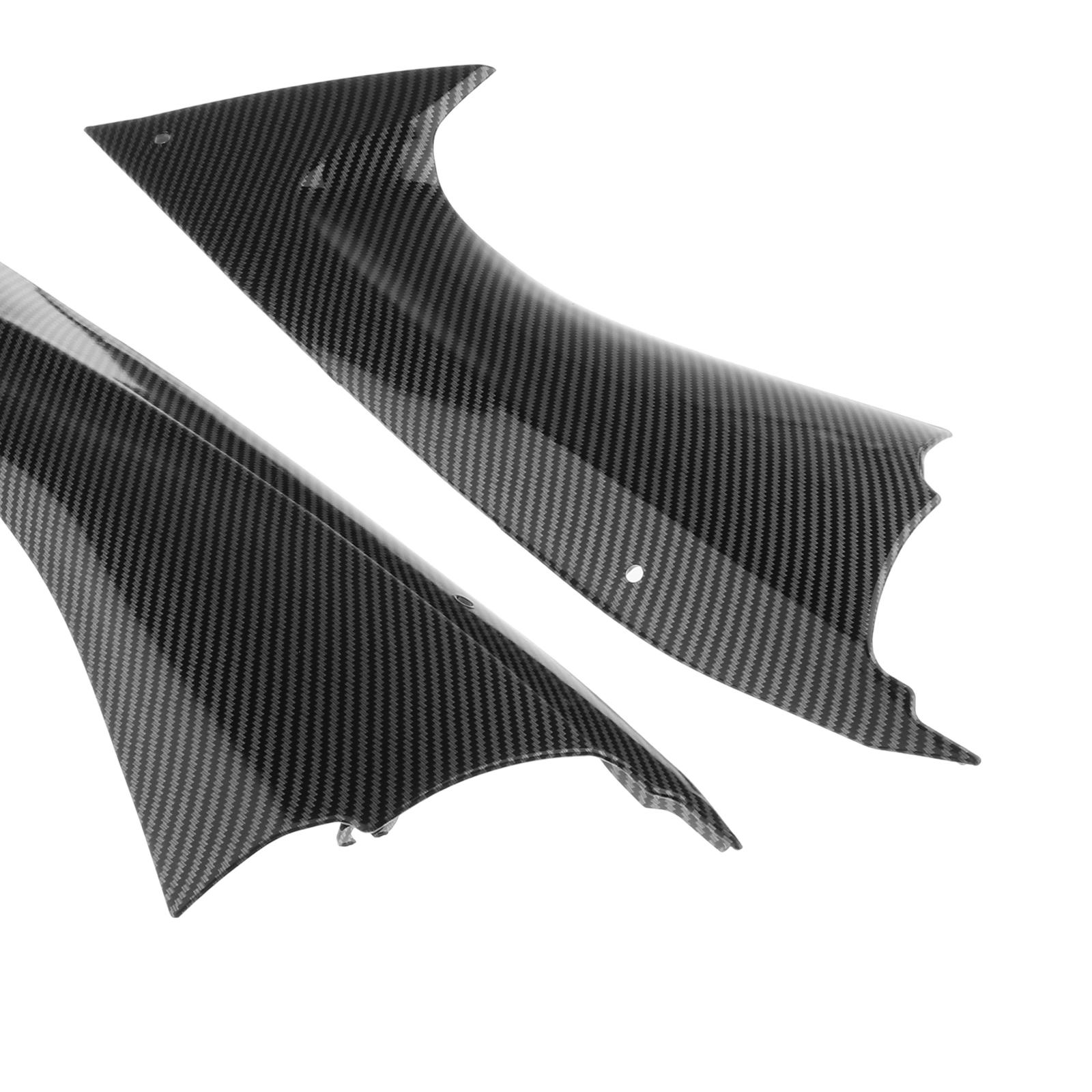 Left & Right ABS Motorcycle Accessories Gas Tank Side Trim Covers Fairing Bodywork Fit Yamaha YZF-R6 R6 2008-2014 Black