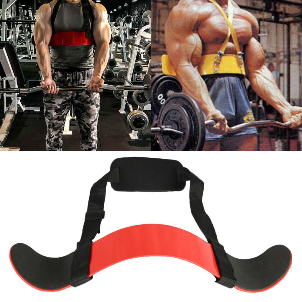Arm Blaster Bicep Isolator Bar Tricep Curl Bomber Weightlifting Gym Training