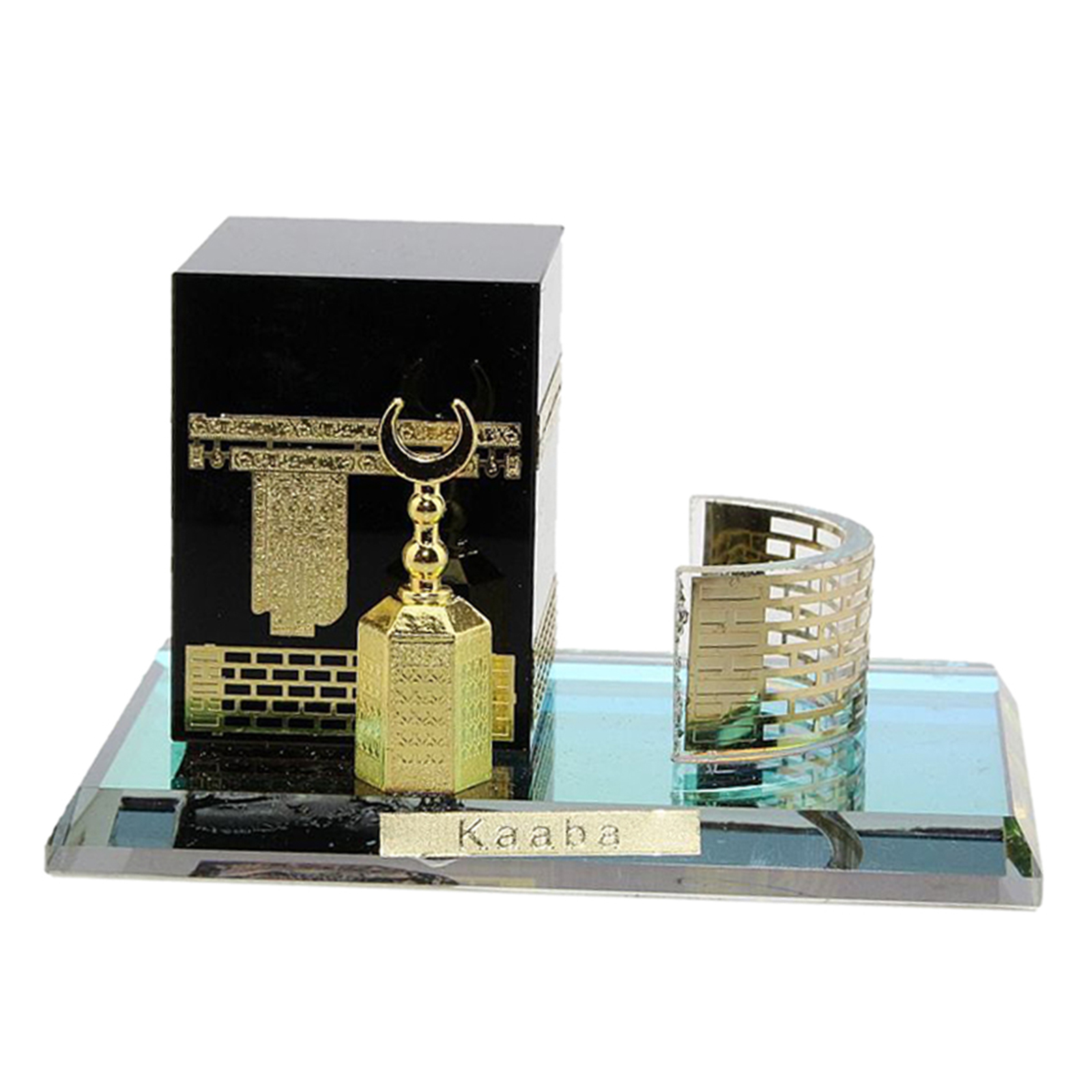 Islamic Miniature Architecture Model Table Muslim Kaaba Model Home Bedroom Decor Crafts