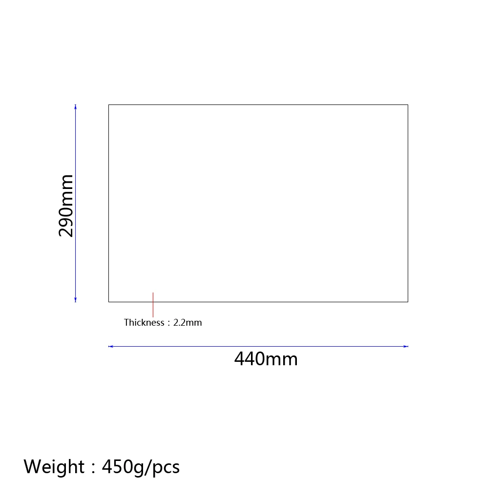 Acoustic Folk Guitar Scratch Plate Material 3 Ply Pickguard Blank Sheet