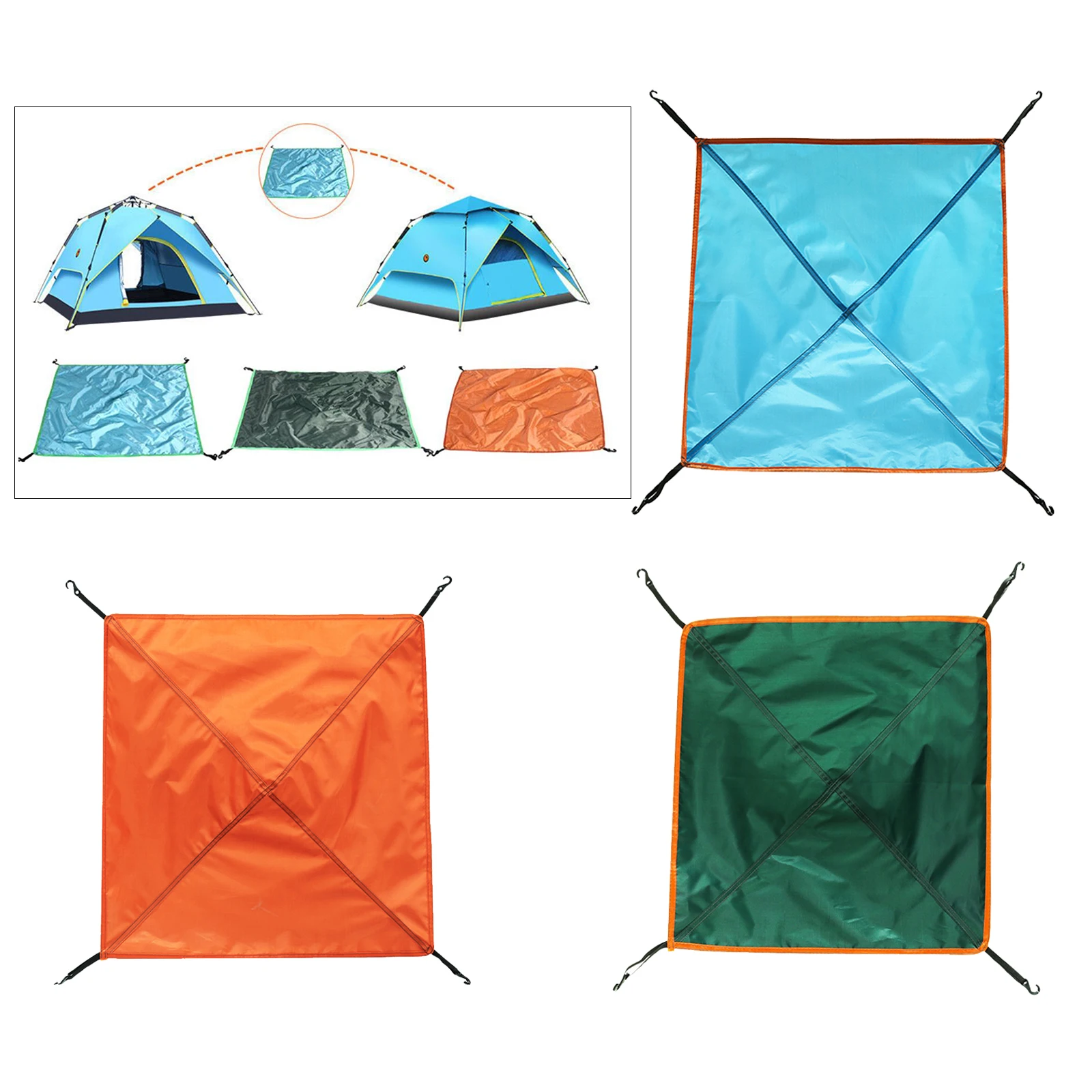 Awning Waterproof Tarp Tent Shade Ultralight Garden Canopy Sunshade Outdoor Camping Hammock Rain Fly Beach Sun Shelter