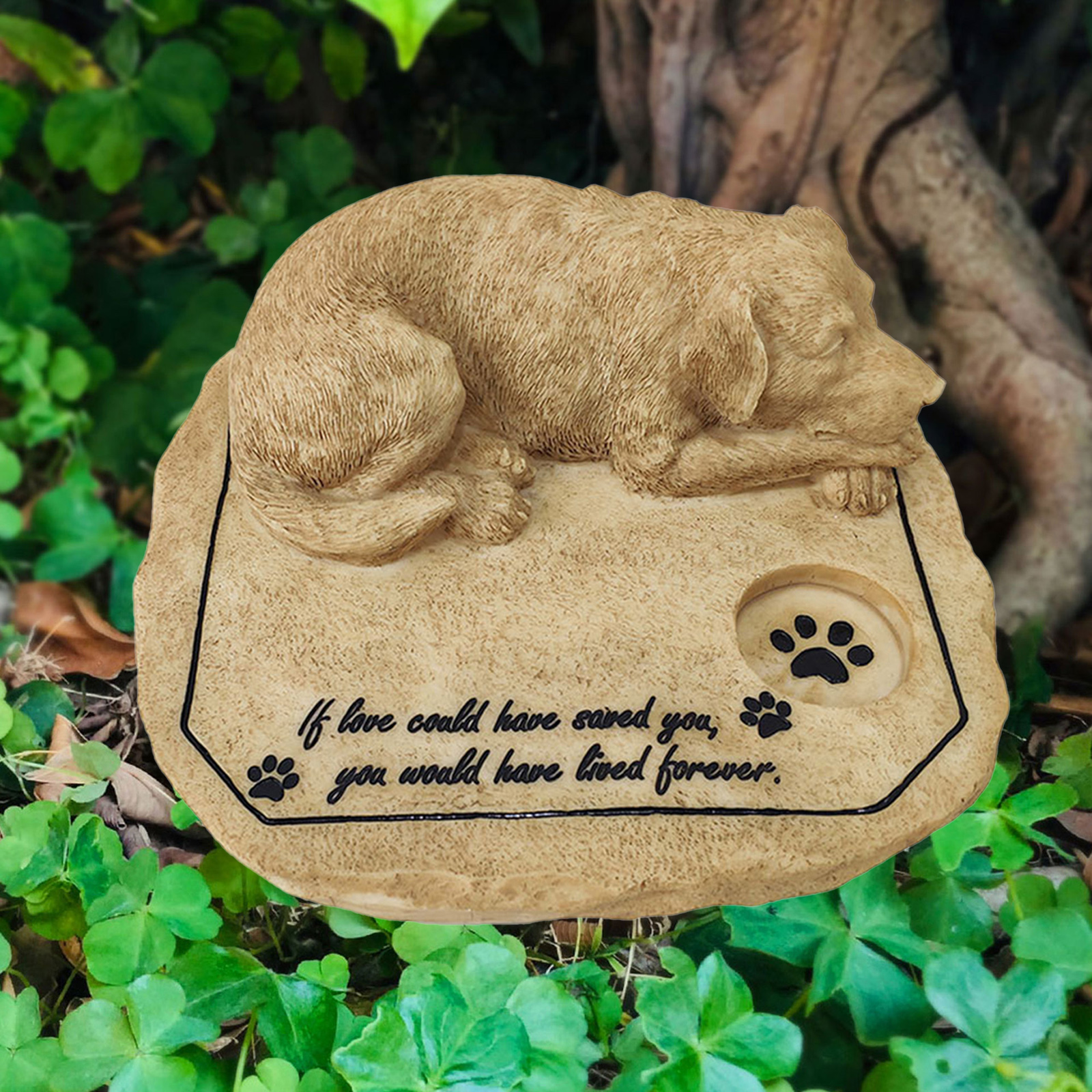Puppy Gravestone Pet Memorial Stone Grave Pet Tombstone Memorial Ornament 3D Dog Tombstone Monument Garden Decoration Ornaments