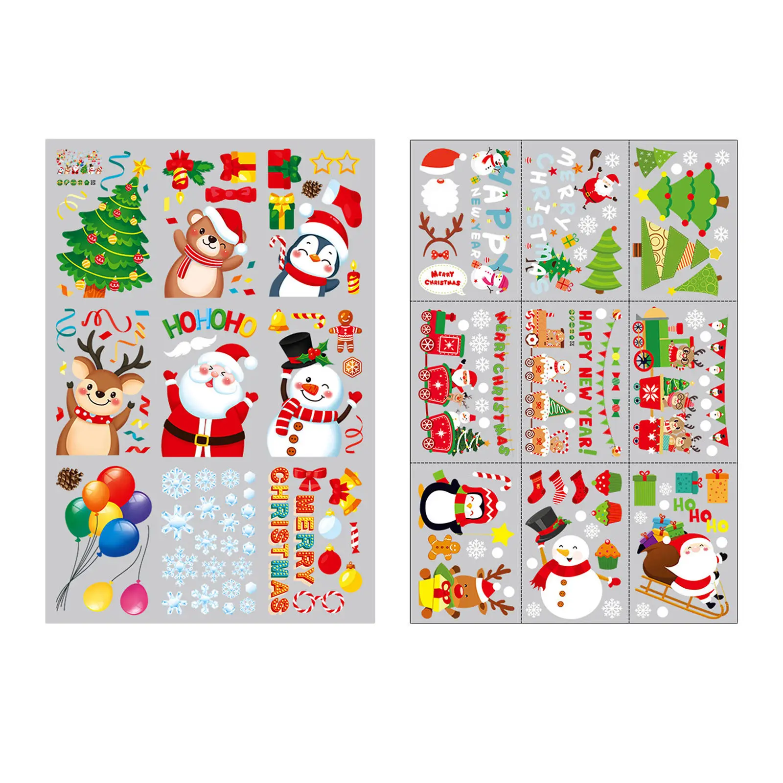 DIY Merry Christmas Wall Stickers Window Glass Stickers Christmas Decorations For Home Christmas Ornaments