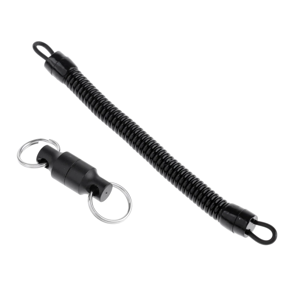 Aluminum Alloy Magnetism Buckle with Lanyard Fly Fishing Lanyard Magnetism Net Release