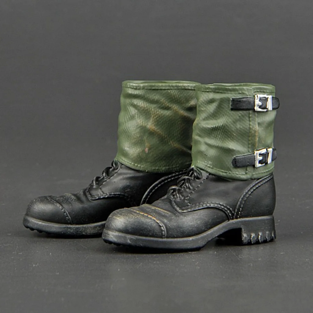 1/6 Scale Combat Boots WWII German Army Male Shoes Model Toys for 12 Inch Action Figure Body Doll Toys Ornaments Accessories