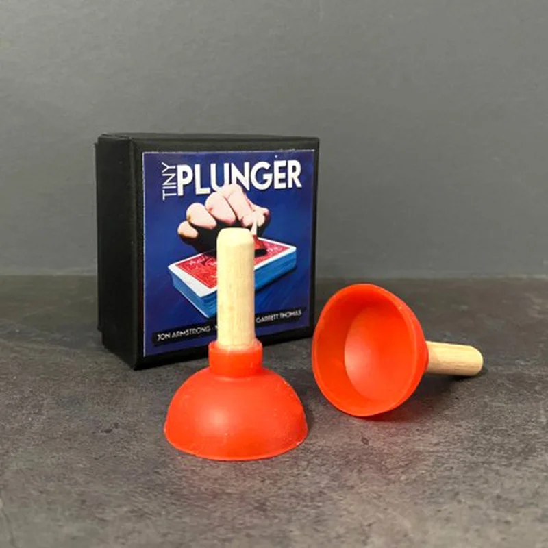 2x Tiny Plunger Card magic prop Close up magic magic tricks gimmick TOY H DD 