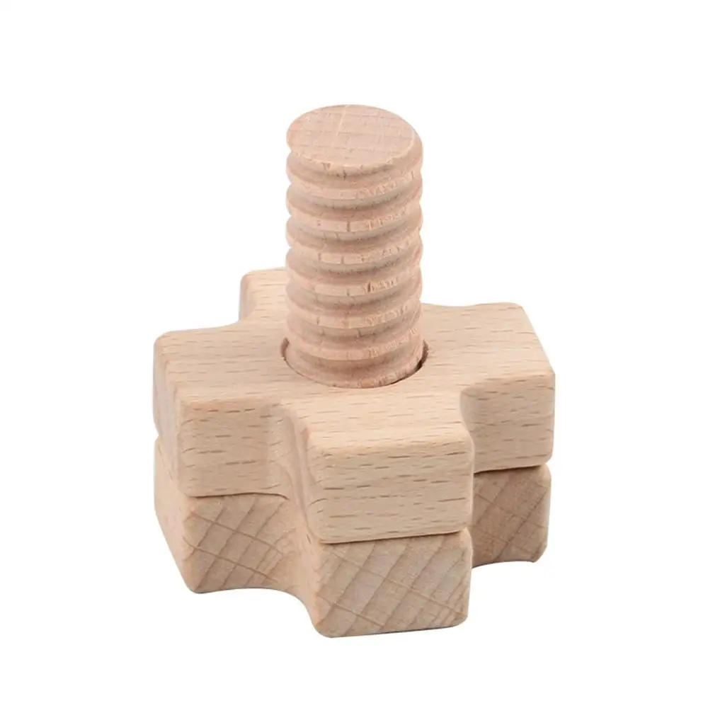 Screw and Nut Combination Disassembly Toy Geometric Shapes Block Sorting for 3 4 5 Year Old