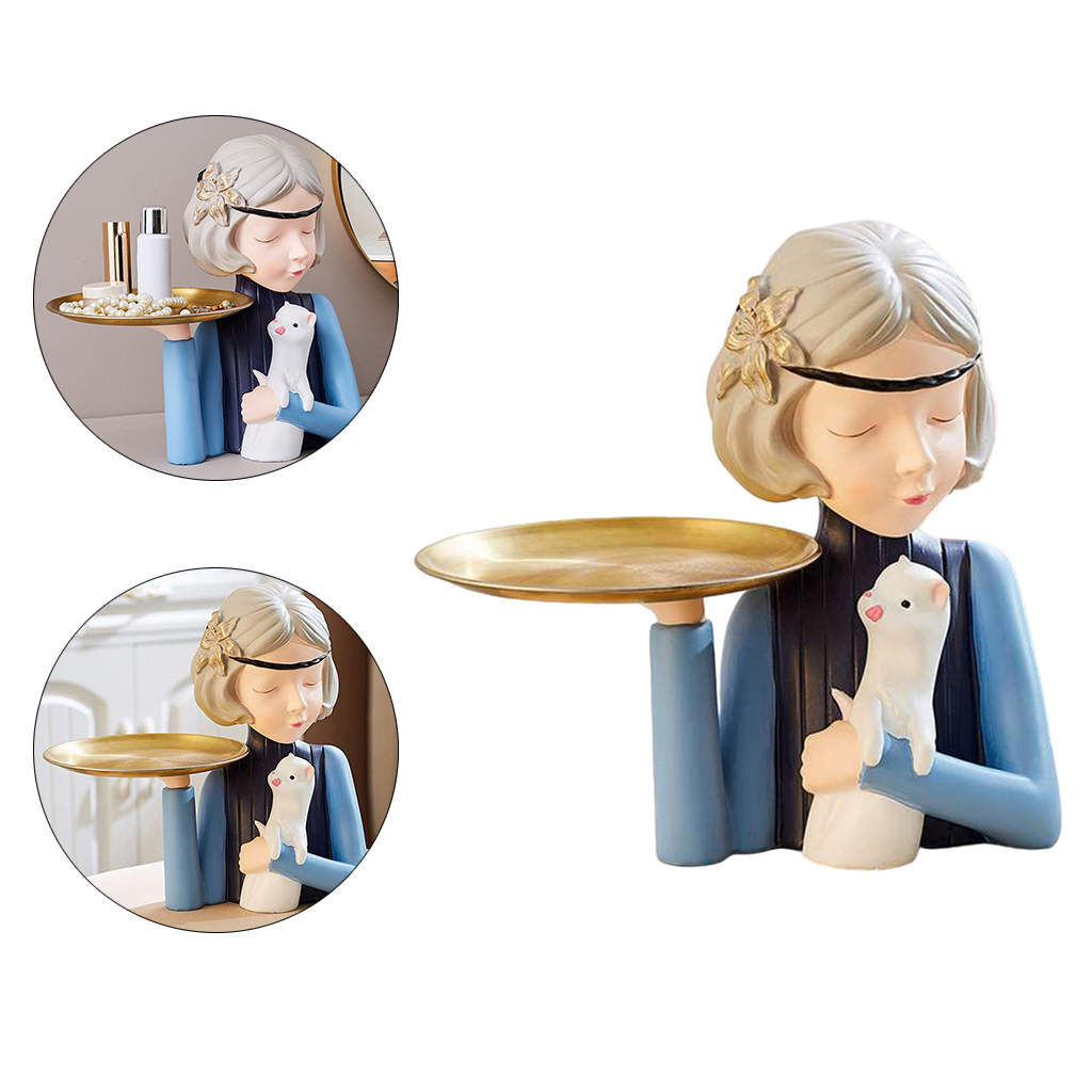 Fashion Bubble Girl Fairy Sculpture Resin Desktop Statues Figure Gift for Girlfriend Girl