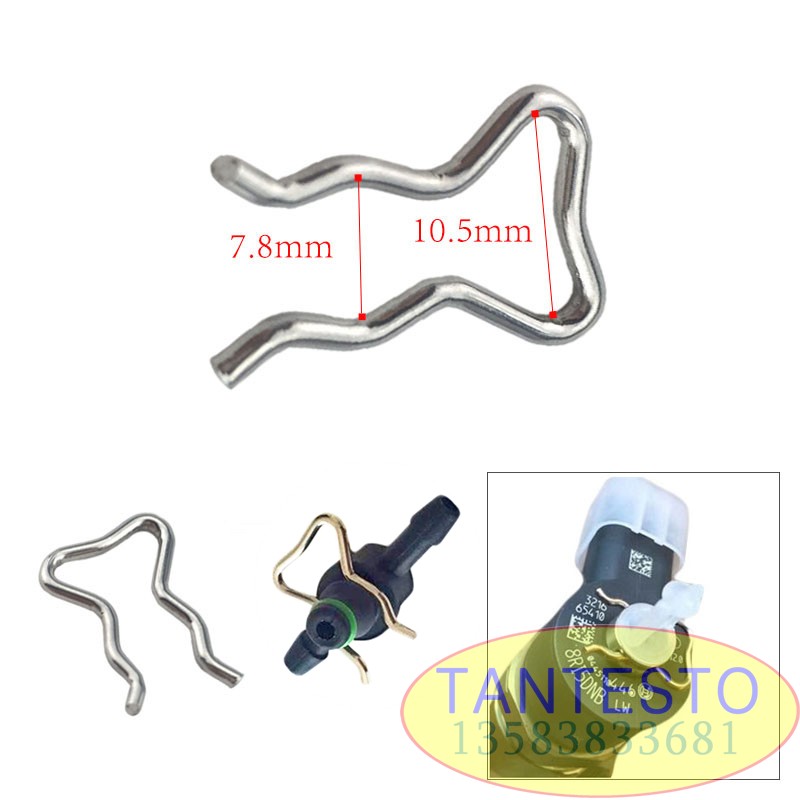 10 Stück CRIN Common Rail 110 Injektor Magnetventil Rücklaufrohr Sicherungsring Clips Reparatursätze F00VC22003 – Detail 4