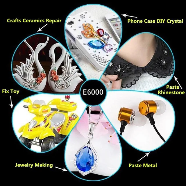 50/100ML E7000 Glue Adhesive Epoxy Resin Repair Glue DIY Crystal Rhinestones  Craft Tool Diamond Glass Glue Jewelry Clothes Craft - AliExpress