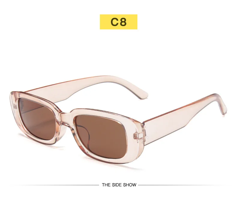 big black sunglasses Fashion small frame female sunglasses retro classic color sunglasses street designer punk glasses male female glasses UV400 square sunglasses women