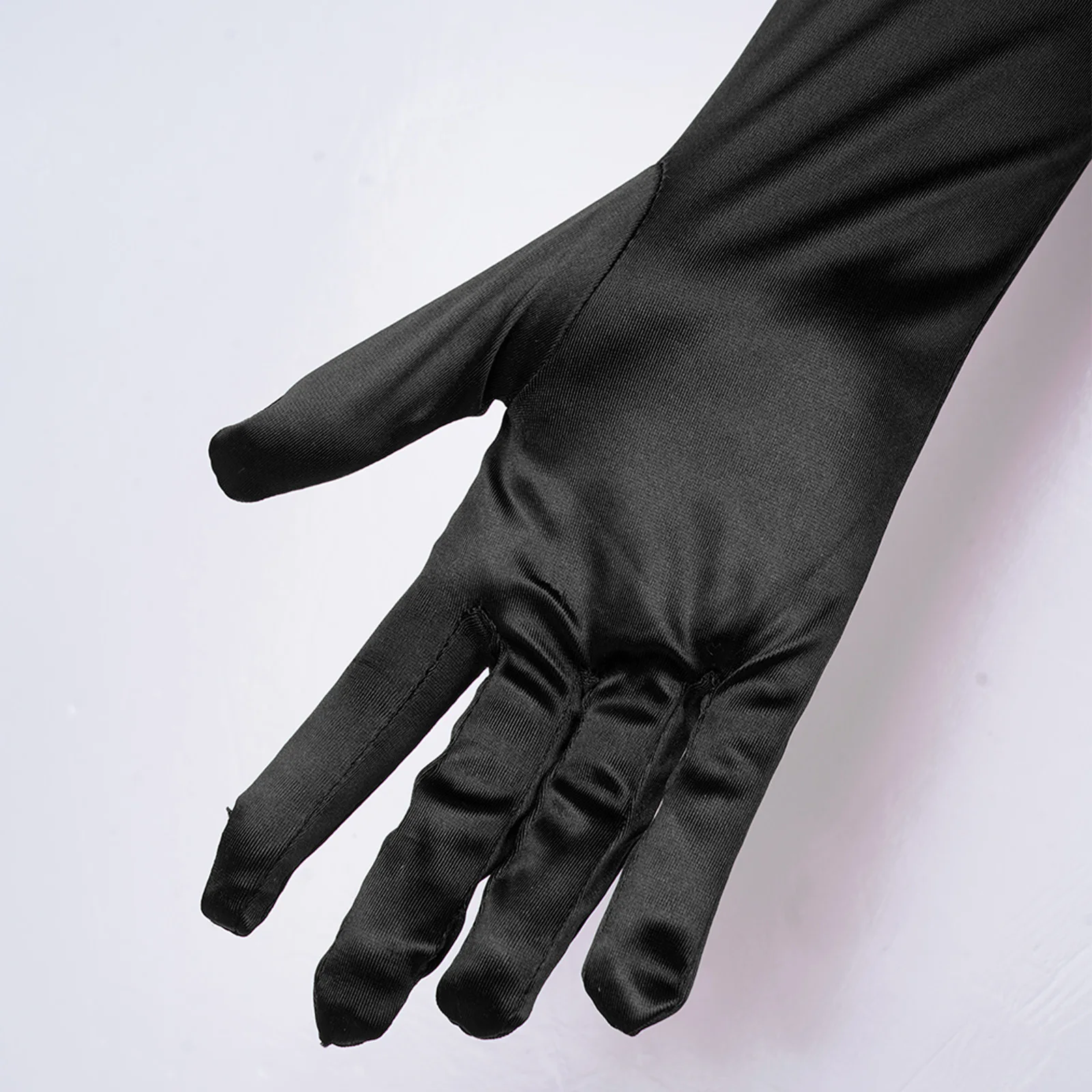 YouU Guanti Neri Lunghi Long Gloves per Donna Guanti di Raso Guanti a Gomito Guanti da Opera 1920 Accessori，21 Pollici Marrone 