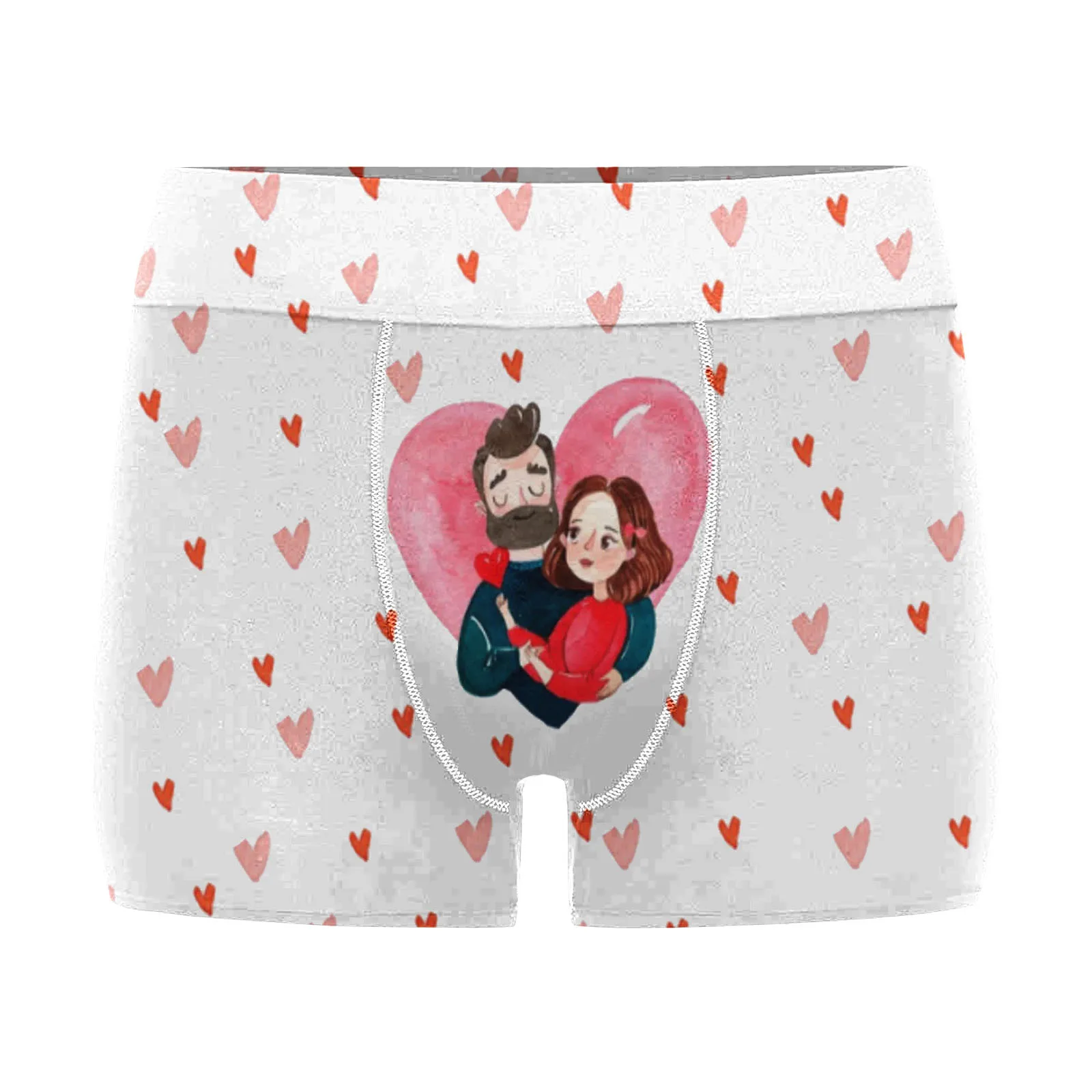 Men Women Underwear Couple Valentines Day Underwear Couple Underwear Panties  4pc size M Color RD