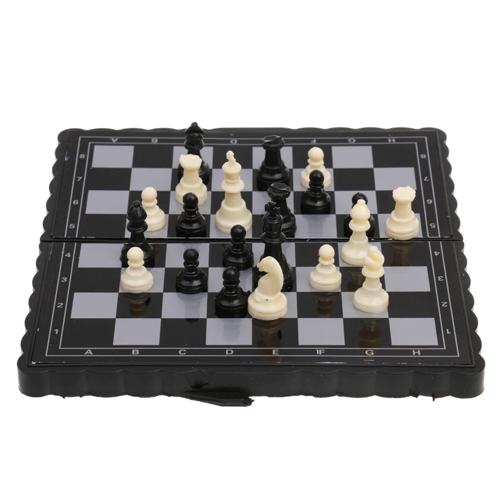  Portable Magnetic Folding Chessboard Chess Set Pieces Toy Kid Gifts