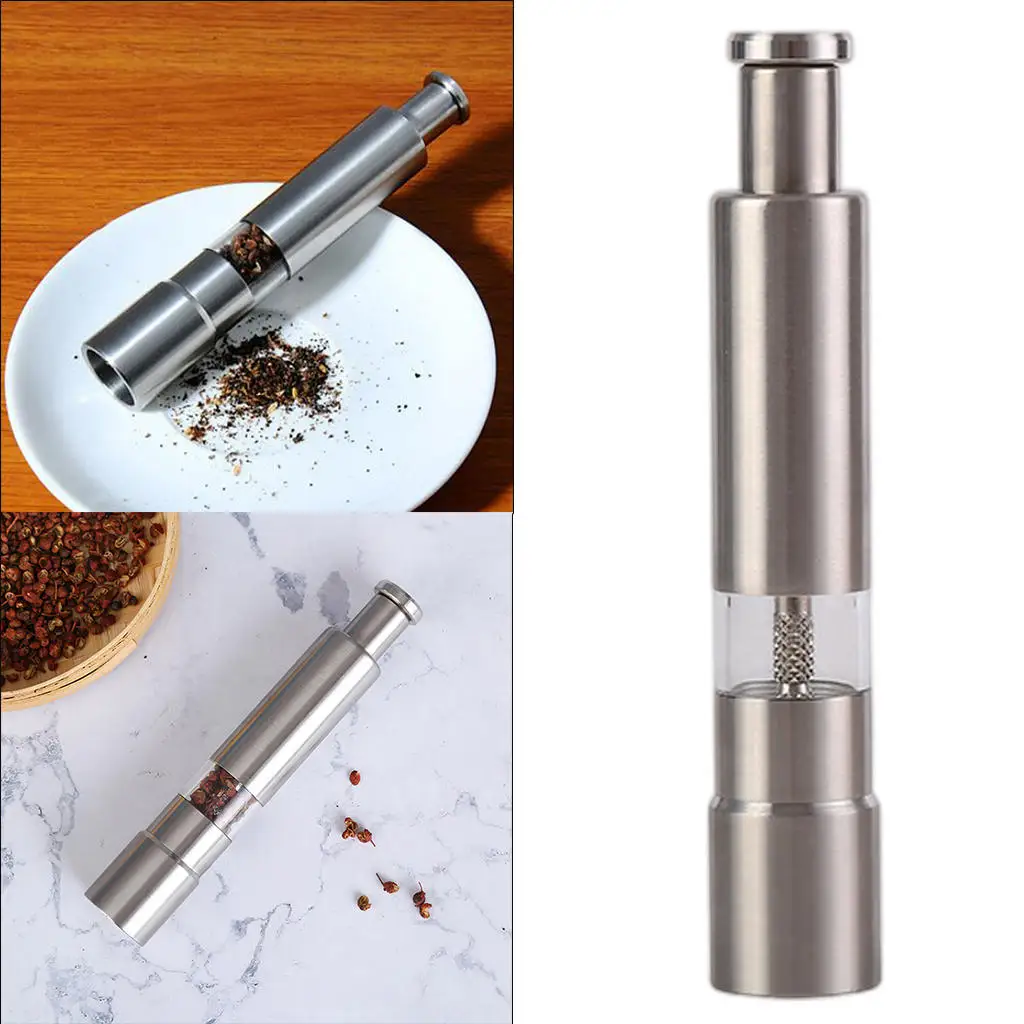 Portable Pepper Grinder Thumb Press Grinding Tools Spices Mill Shaker Spice Mill Salt Mill Muller for Kitchen Accessories