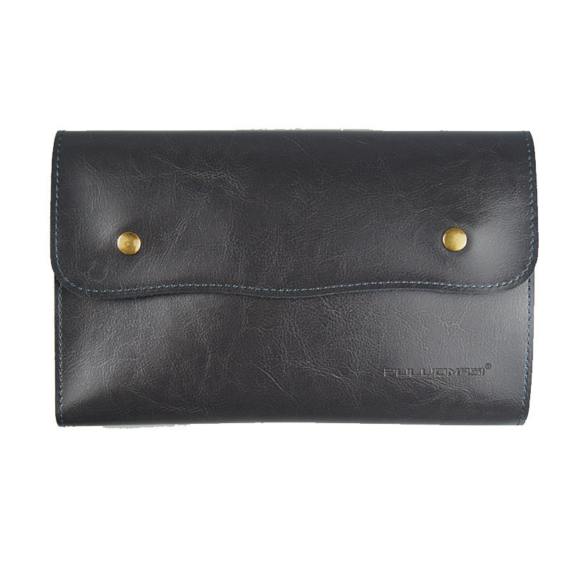 Real Leather Bag Hair Scissor Holder Shear Holster Pouch Cutting Styling Comb - 24.5 x 15cm/9.65 x 5.9inch