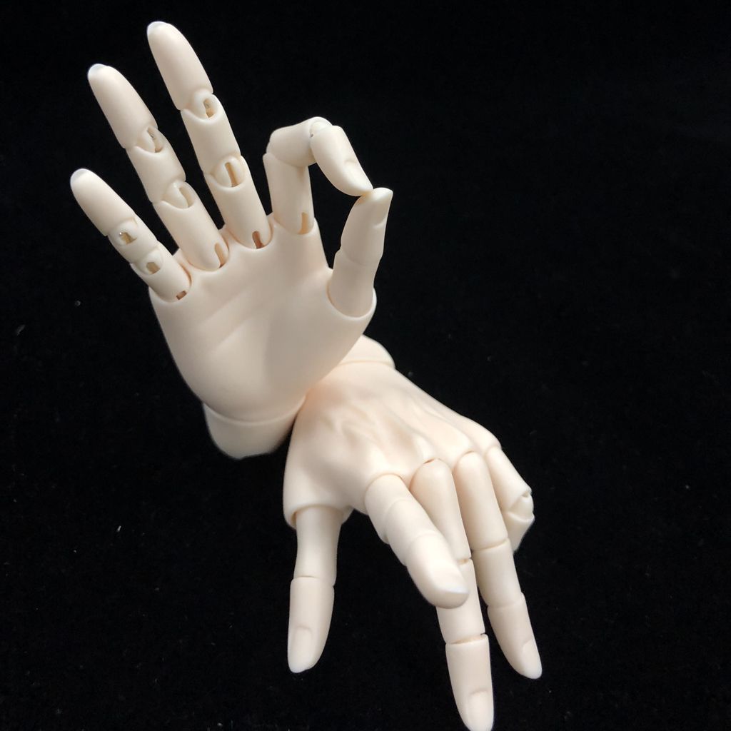 1/3 Resin Flexible Jointed Hands for BJD Male Dolls DIY Making Accessories