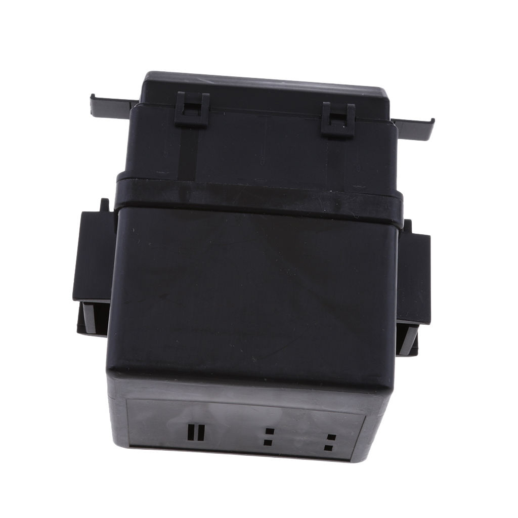 1 Set Black 2 Way Circuit Auto Relay Blade Fuse Box Insurance Panel Metal