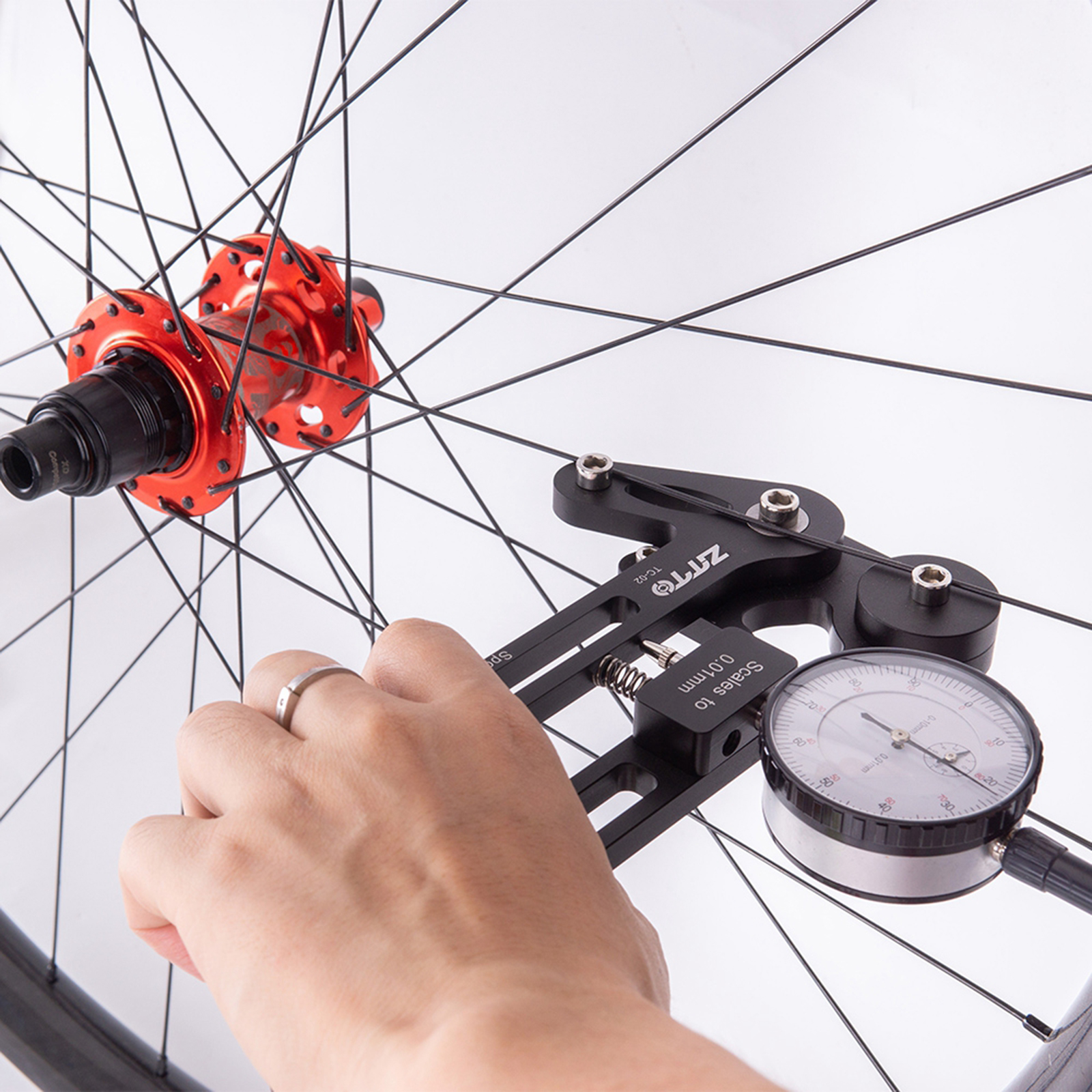 Bike Spoke Tension Meter Spokes Gauge Repair Tool Checker Tensiometer Scale