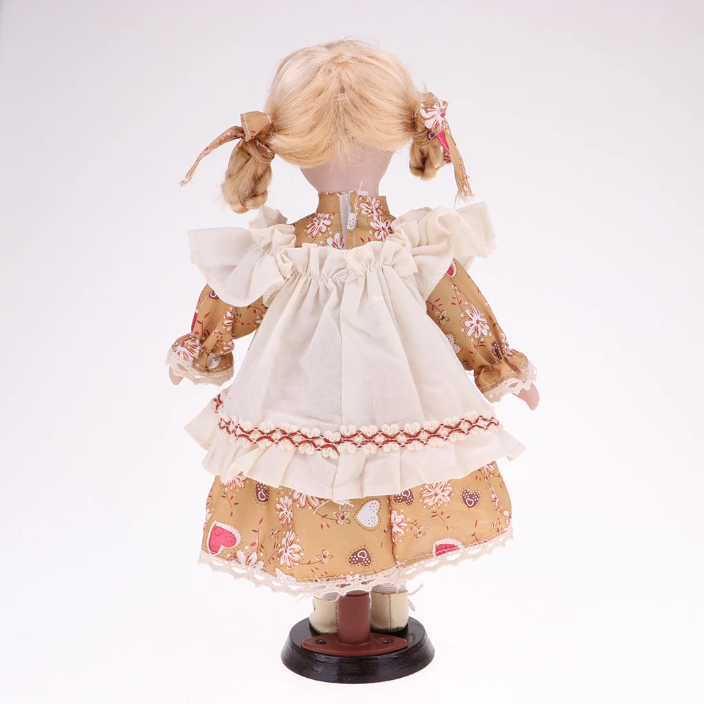 30cm Victorian Porcelain Girl Doll Action Figures Accessories for Kids Birthday Gifts