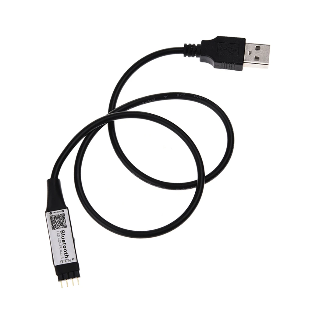 Mini Bluetooth RGB Controller TV Back Light Strips DC5-24V USB Port 45cm