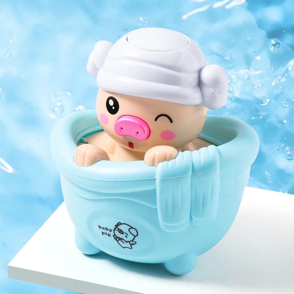 Toys Water Spray Shower Pig Shaped Bathtub Pool Water Game Delighten Child