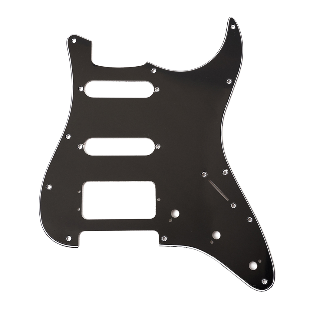 Prewired 3-ply Pickguard Scratchplate SSH for ST Style Guitar Stringed Instruments