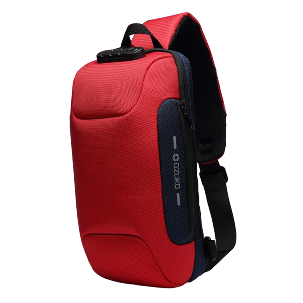 Sling Bag Shoulder Waterproof with USB Charging Port for Men  camouflage