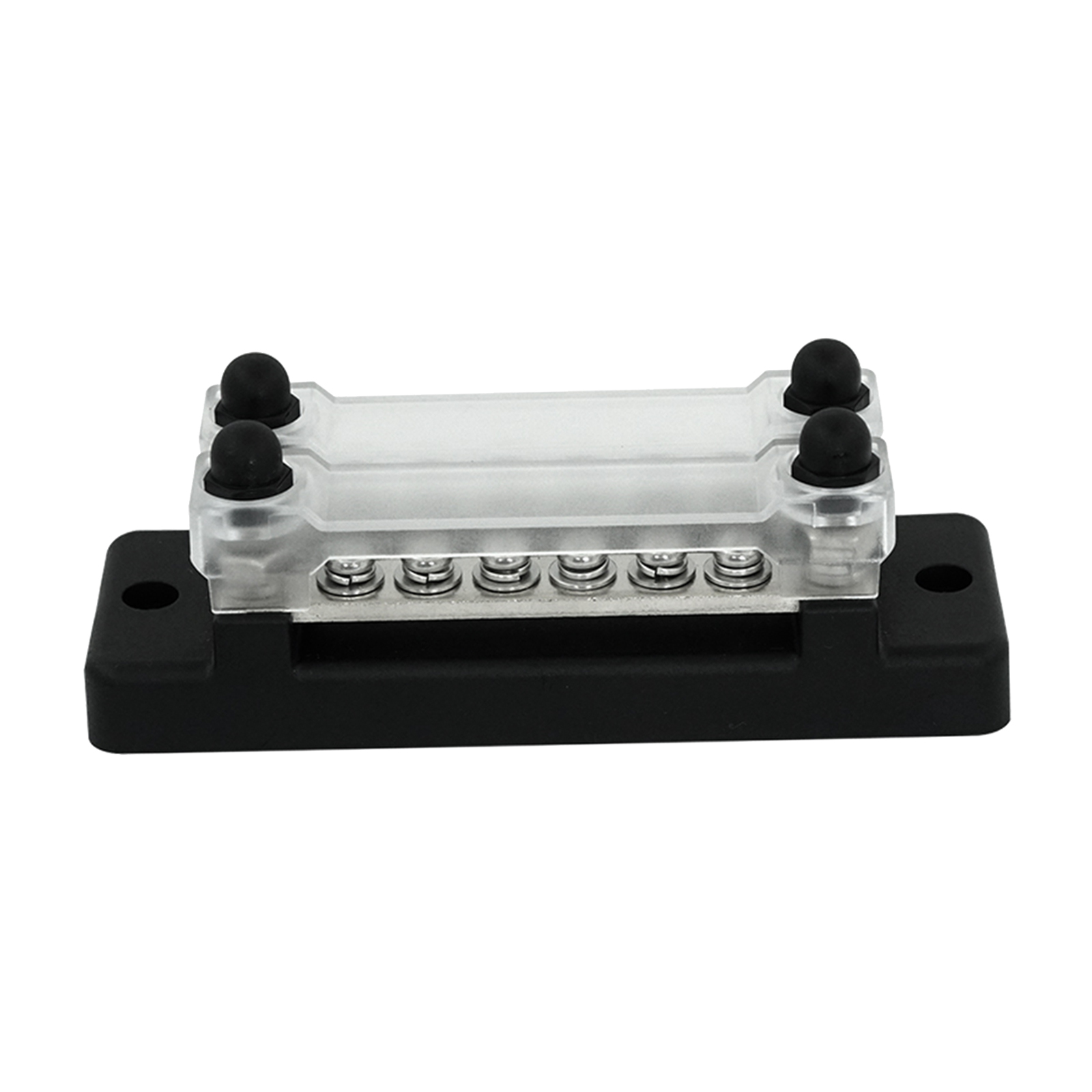 12 Terminal Bus Bar Kit Cover Dual Row Ground Distribution Block, Wire Organization, Durable