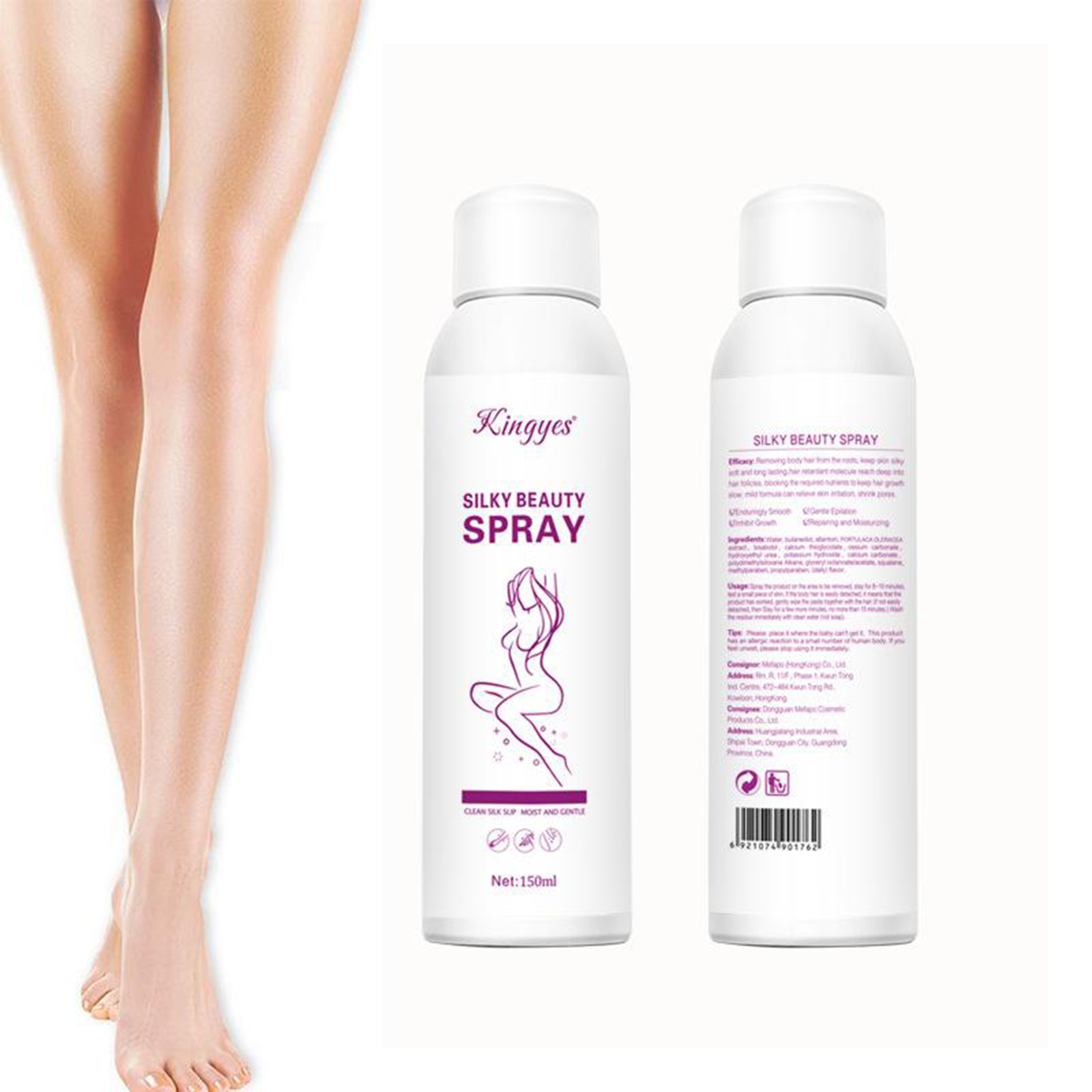  150ml Painless Hair Removal Spray Bubble Depilatory Mousse for Women