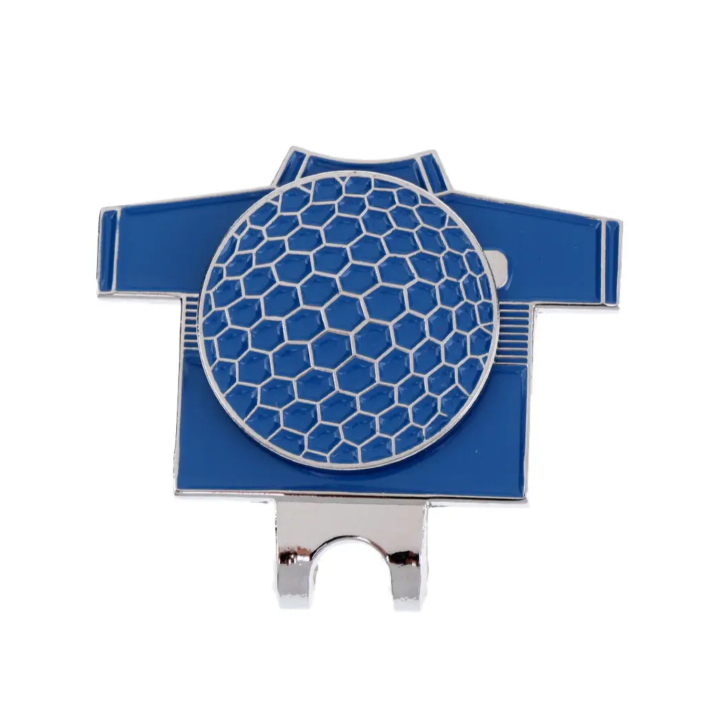 Funny Golf Suit Pattern Alloy Golf Magnetic Ball Marker with Hat Clip