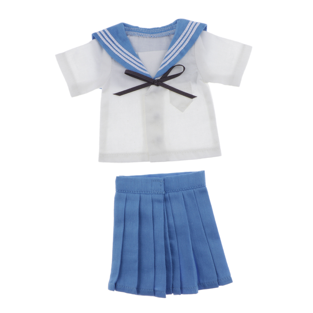 1/4 School Uniform Outfit for BJD Dollfie 17inch 18inch Dolls Clothes DIY