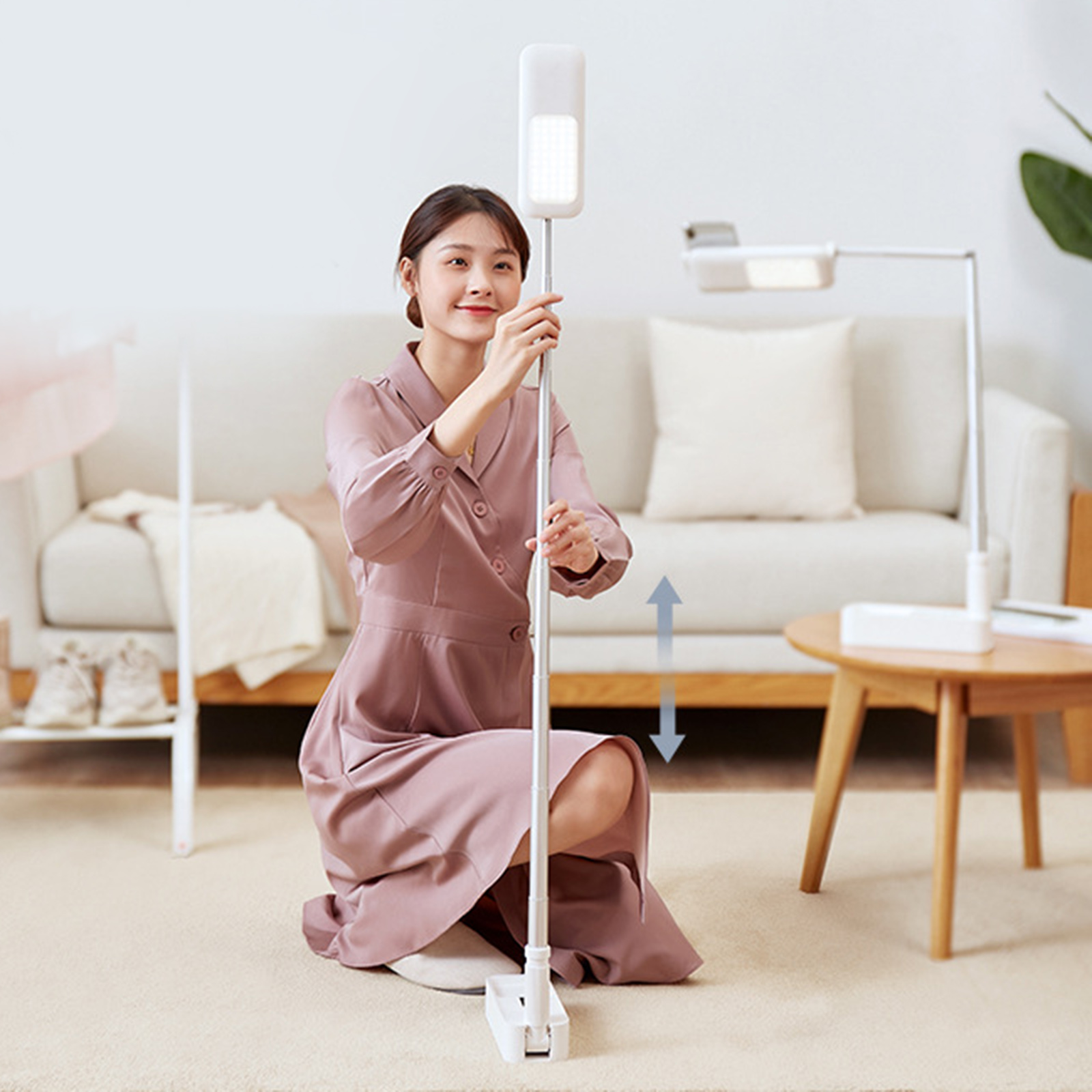 Portable Foldable LED Selfie Makeup Video Light Phone Holder For Vlog, Live Streaming, Bluetooth Wireless Photography Fill Lamp