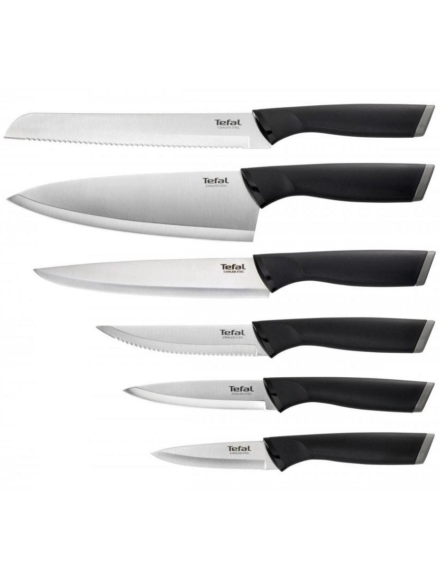 Набор кухонных ножей tefal comfort knives k221sa14. Набор ножей Tefal k221sb14. Набор из 4 ножей Tefal k221s474. Набор ножей 5 предметов Tefal Comfort k221sa04.