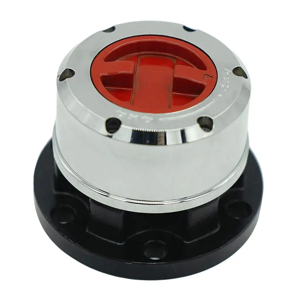 Manual Free Wheeling Hubs Avm410 Red P.C.D. 89.80mm 6 Stud Holes 10 Splines Fit for Jeep Beijing Premium Professional Durable