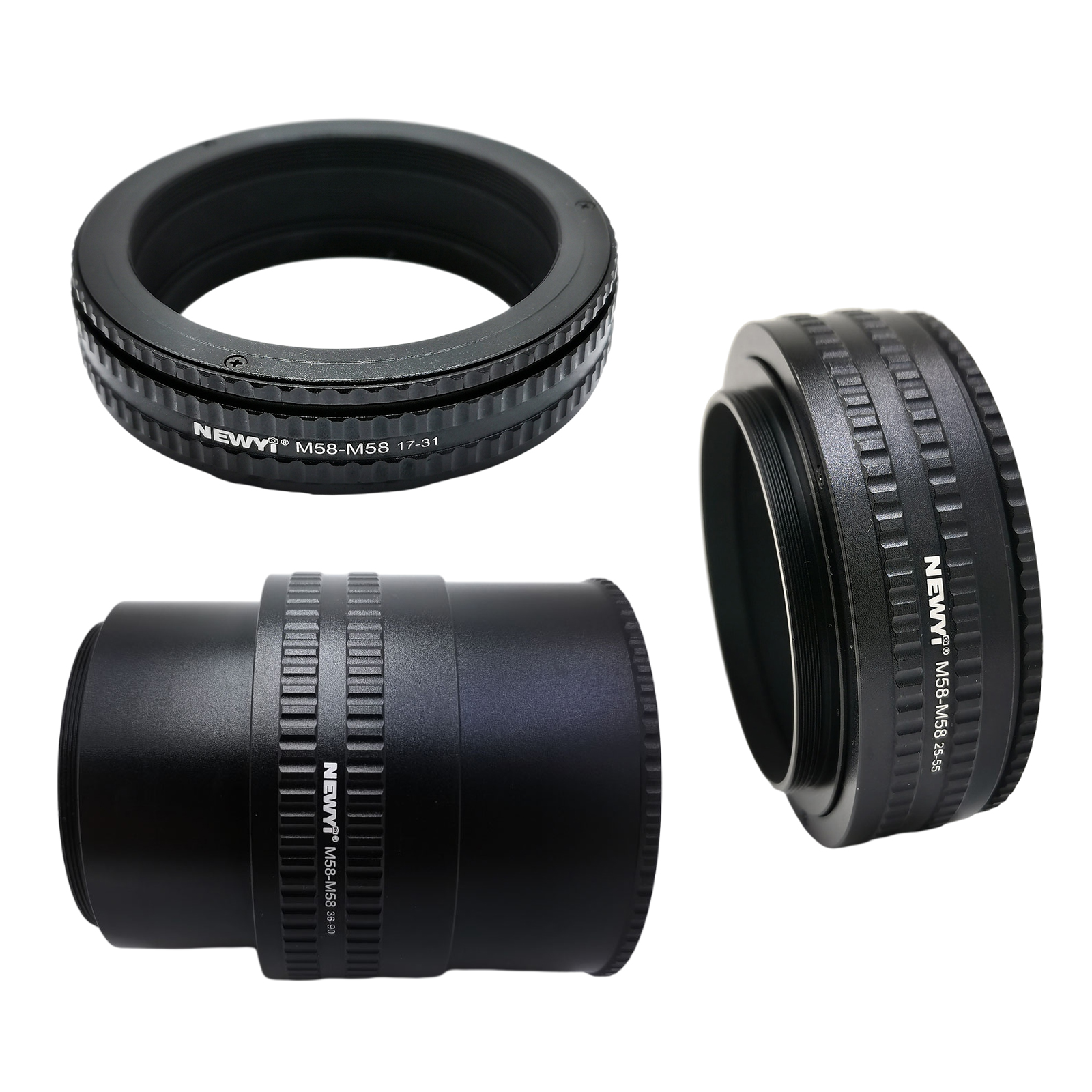M58 to M58 Focusing Helicoid Adapter Anodized Adjustable Micro Extension Tube for Camera Focusing Moulding