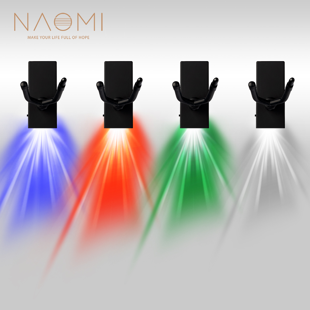 Description Picture 3 of itemNAOMI LED Hanger White/Red/Green/Blue Lighting Violin Hanger GF-Nylon66 Durable Case Wall Mount Holder Support For Violin/Viola