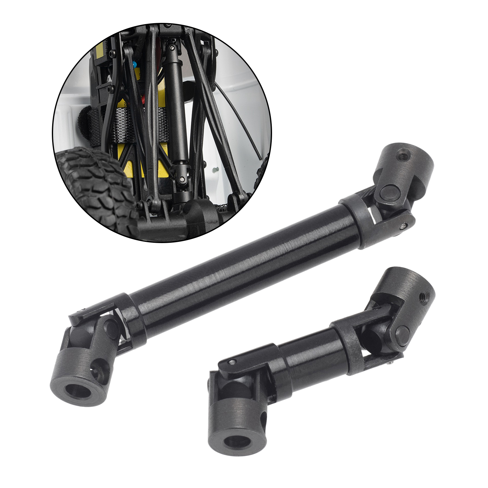 Upgrade Front&Rear Driveshaft for SCX24 1/24 RC Rock Hobby Car DIY Modified