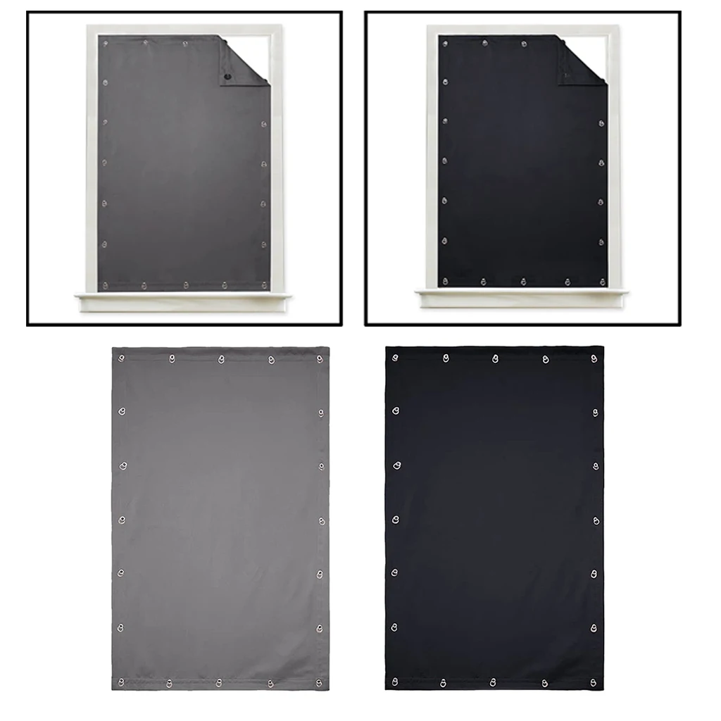 Blackout Blind Suction Cup Curtain for Bedroom Roof Windows Curtain Window Shade